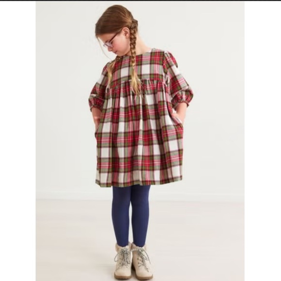 Hanna Andersson Other - Hanna Andersson- Print Flannel Dress in Family Holiday Plaid